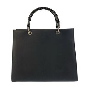 Gucci Bamboo Leather Tote Handbag